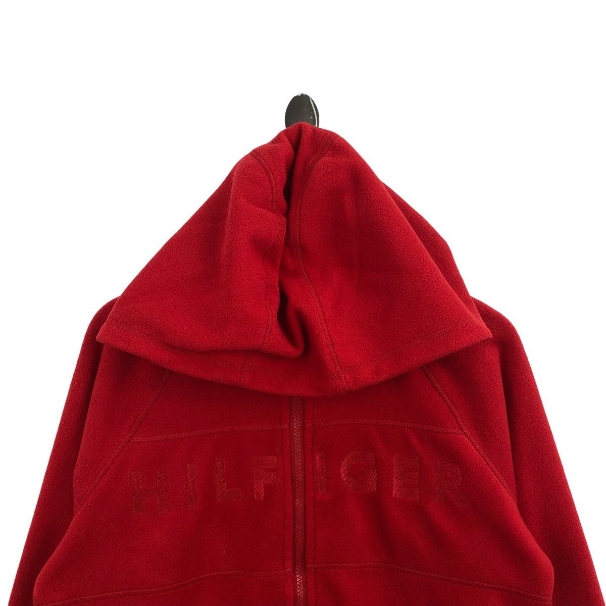 Pick!! Vtg TOMMY HILFIGER Big Logo Embroidery Fleece Hoodie