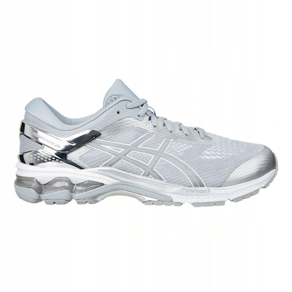 Asics Gel-Kayano 26 Platinum Womens Grey Running Trainers
