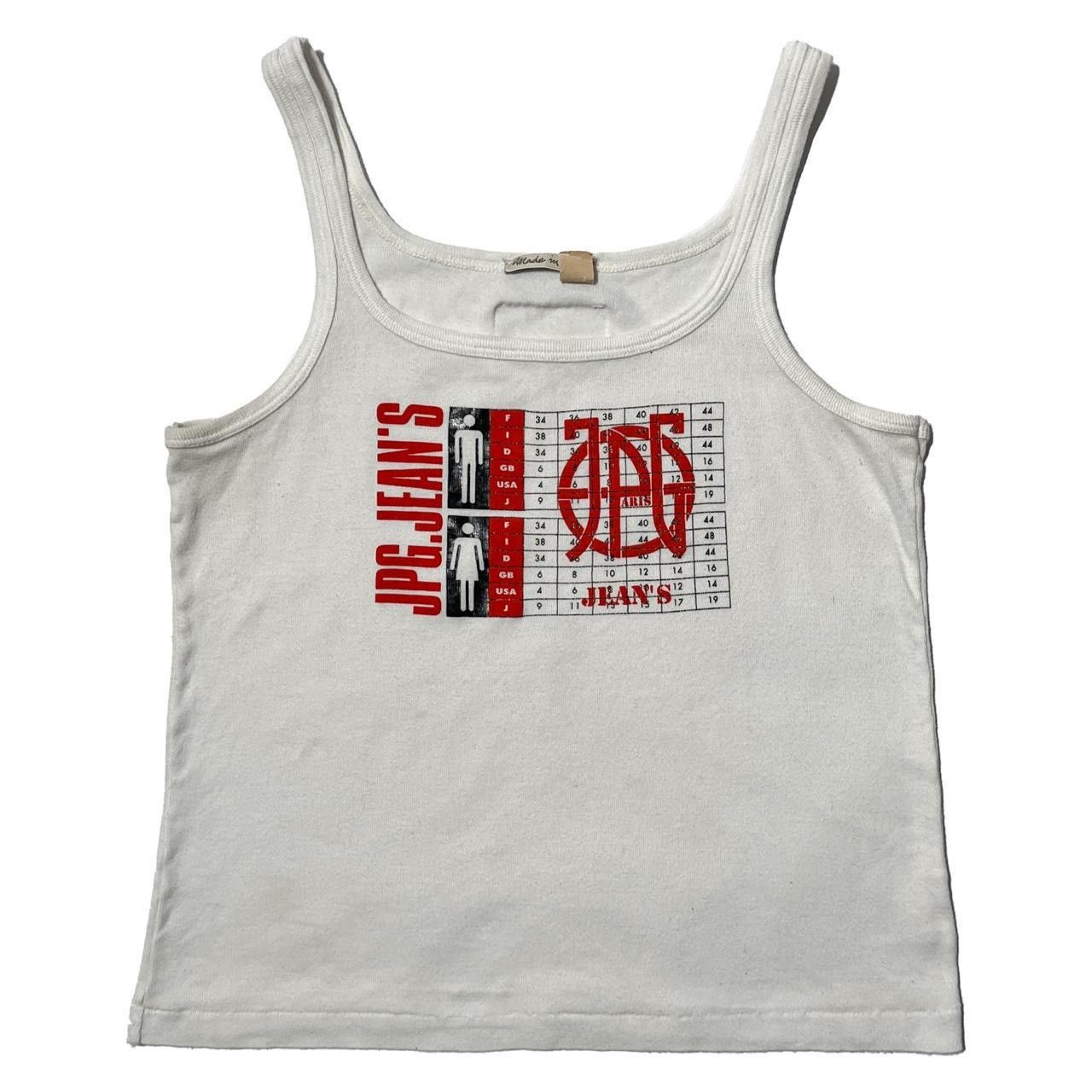 Jean Paul Gaultier SIZE CHART TANK TOP Grailed