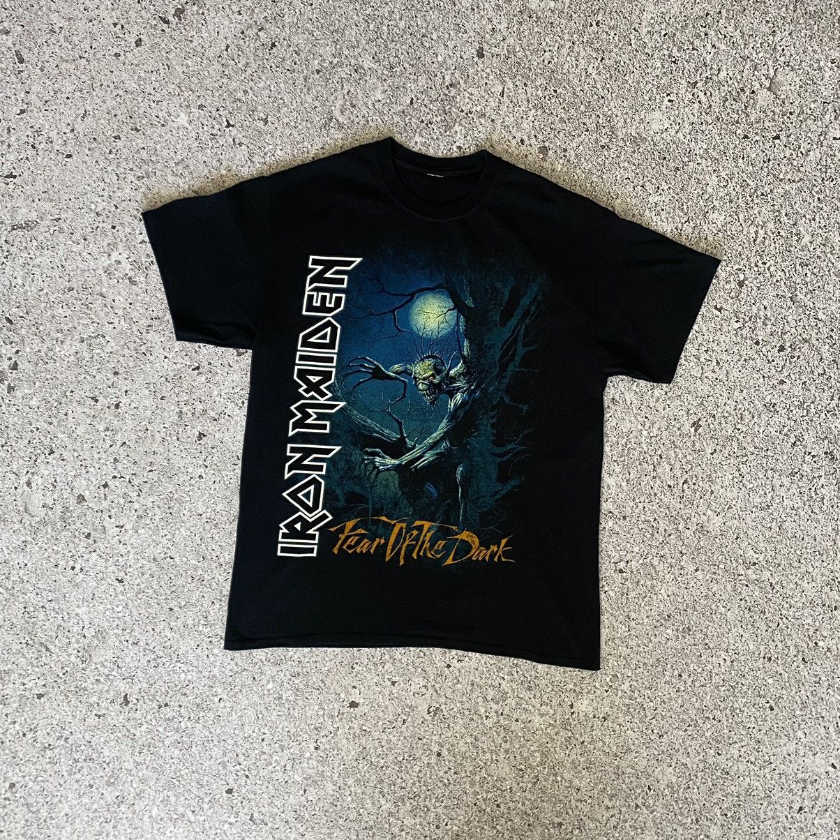 Band Tees × Vintage Vintage Iron Maiden Fear Of The Dark T Shirt Band Tee Size US L / EU 52-54 / 3 - 1 Thumbnail