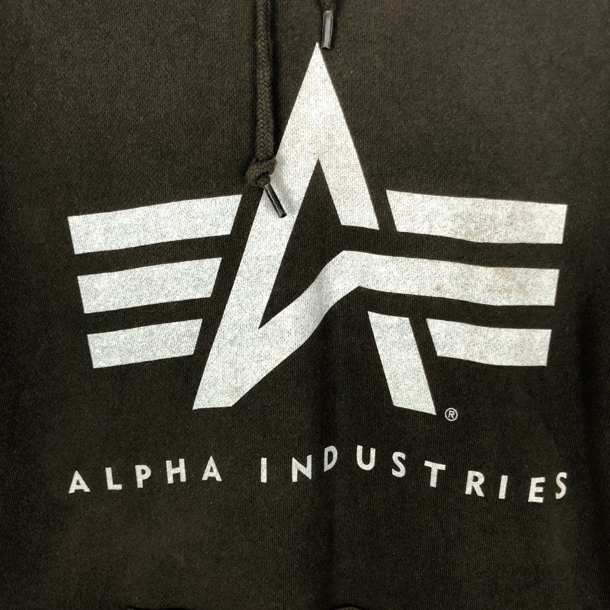 Alpha Industries × Vintage Alpha Industries Manufacturer US Military Big Logo Hoodie Size US L / EU 52-54 / 3 - 3 Thumbnail