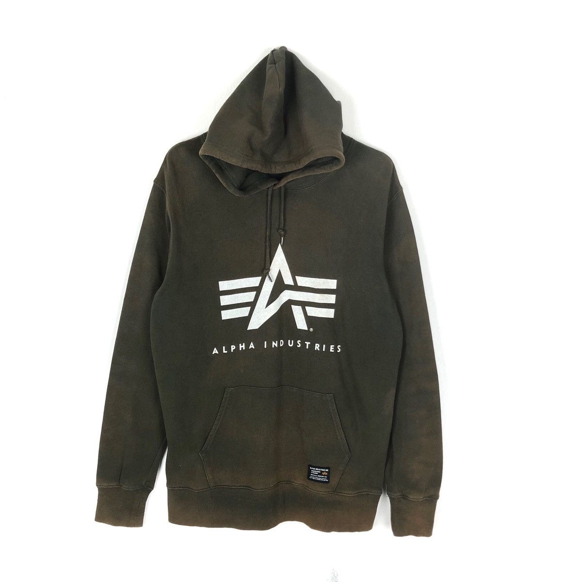 Alpha Industries × Vintage Alpha Industries Manufacturer US Military Big Logo Hoodie Size US L / EU 52-54 / 3 - 1 Thumbnail