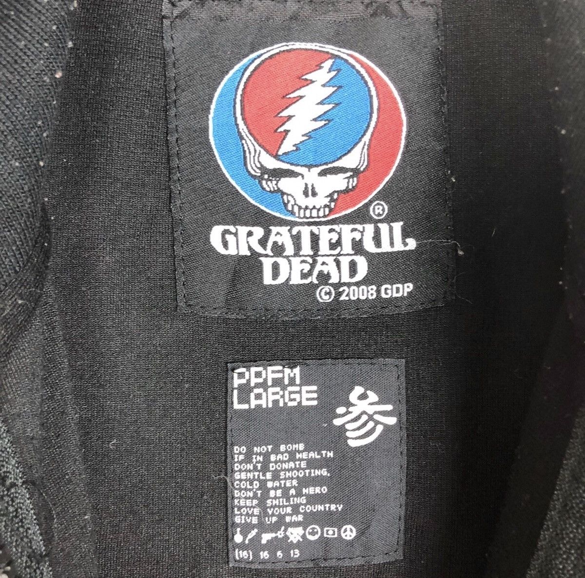 Band Tees NEED GONE- Grateful Dead X PPFM Fullzipped Big Logo Sweater Size US M / EU 48-50 / 2 - 5 Thumbnail