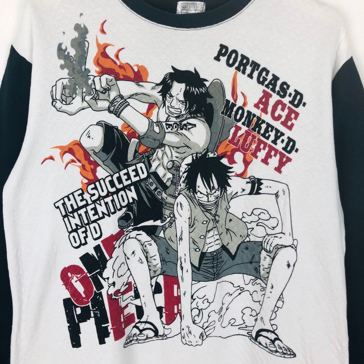 Japanese Brand × One Piece One Piece Japanese Anime Big Logo Long Sleeve Tshirt Size US M / EU 48-50 / 2 - 2 Thumbnail