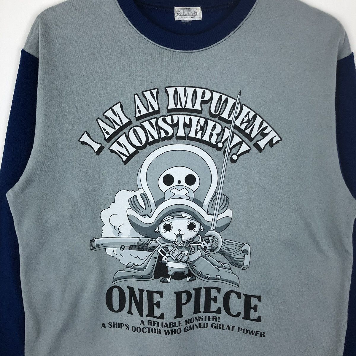 Japanese Brand × One Piece Japanese Anime One Piece Big Logo Sweatshirt Size US M / EU 48-50 / 2 - 2 Thumbnail