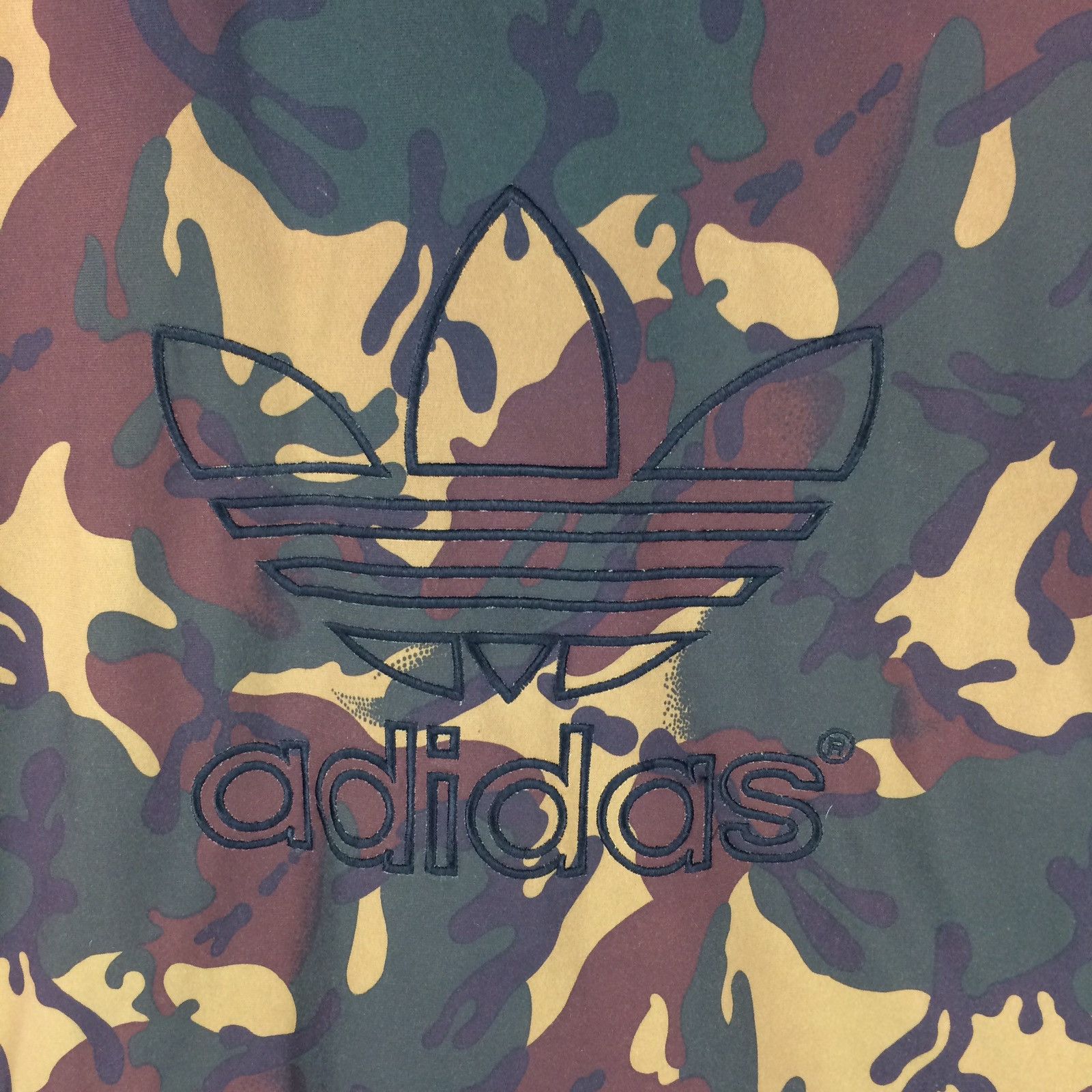 Adidas Camo Adidas Hoodie with big logo embroide Size US M / EU 48-50 / 2 - 3 Thumbnail