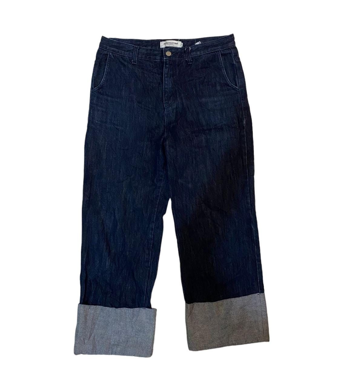 Andersson Bell Andersson bell folded denim pants Size US 31 - 1 Thumbnail