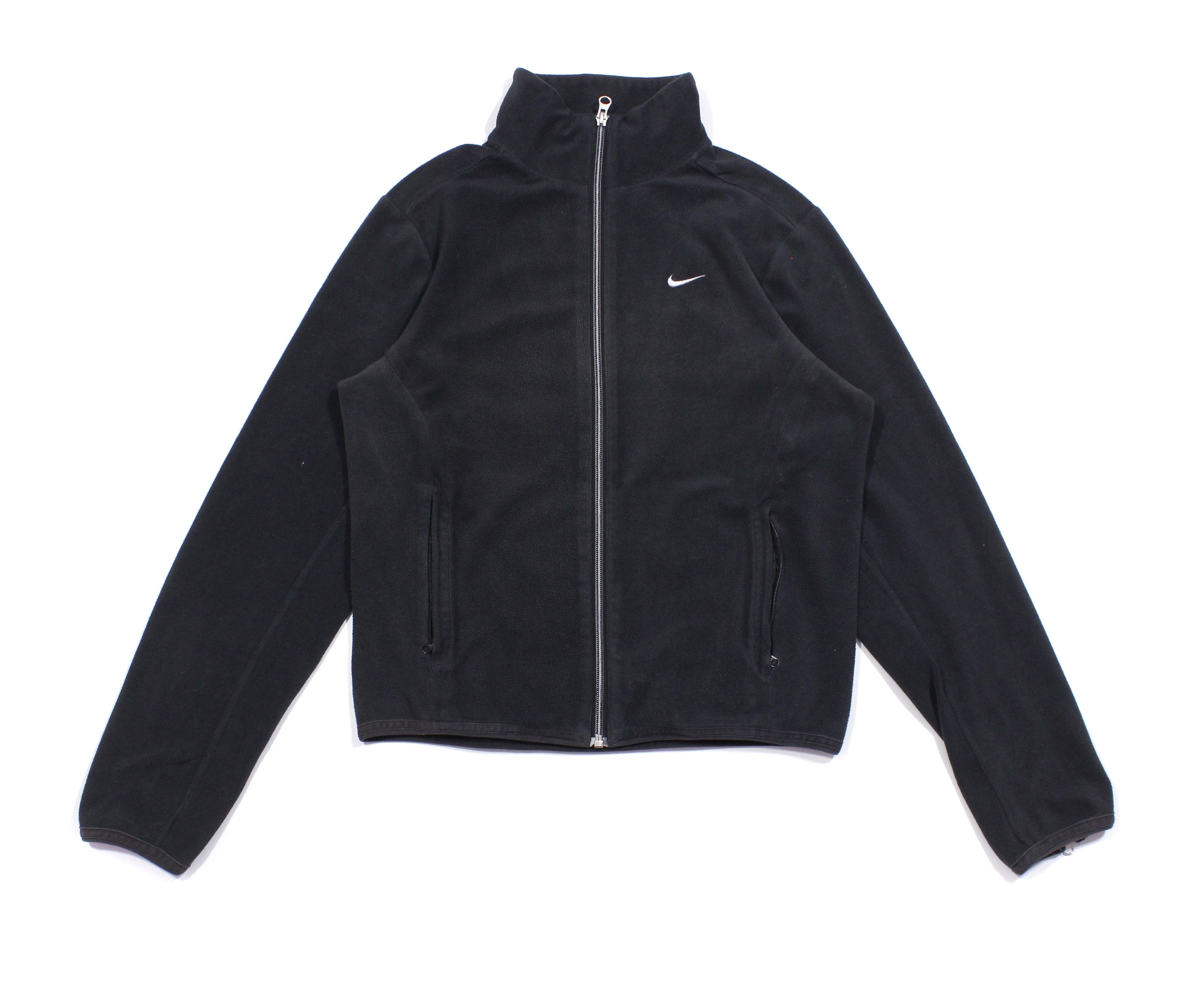 Nike 90S Swoosh Logo Fleece Jacket Size L / US 10 / IT 46 - 1 Thumbnail