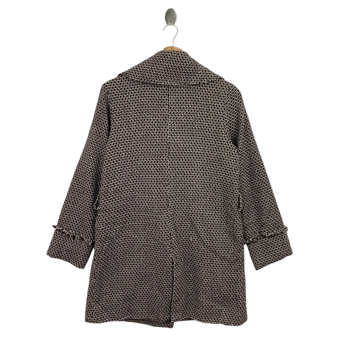 Vintage SEDMIKRÁSKY BARROWGANG Check Tartan Long Wool Tweed Coat Size S / US 4 / IT 40 - 6 Thumbnail