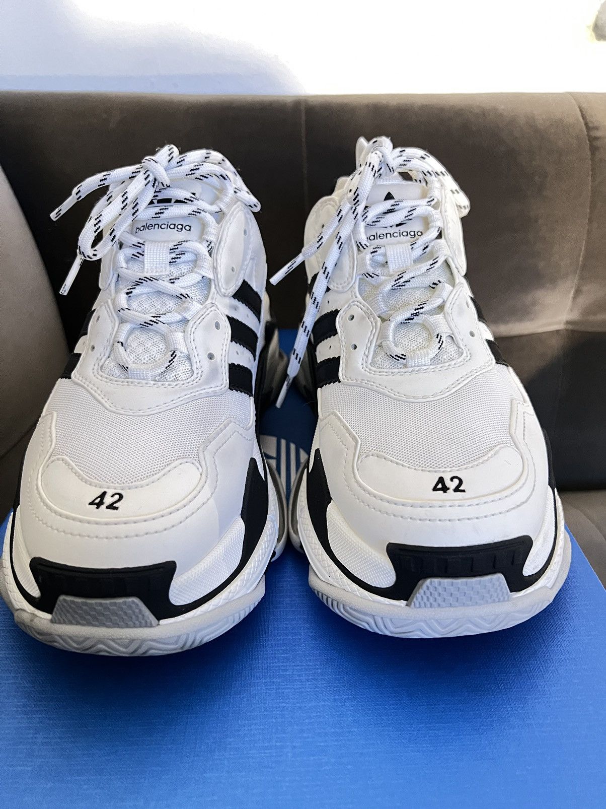 Adidas Balenciaga MEN S BALENCIAGA ADIDAS TRIPLE S SNEAKER IN WHITE Grailed