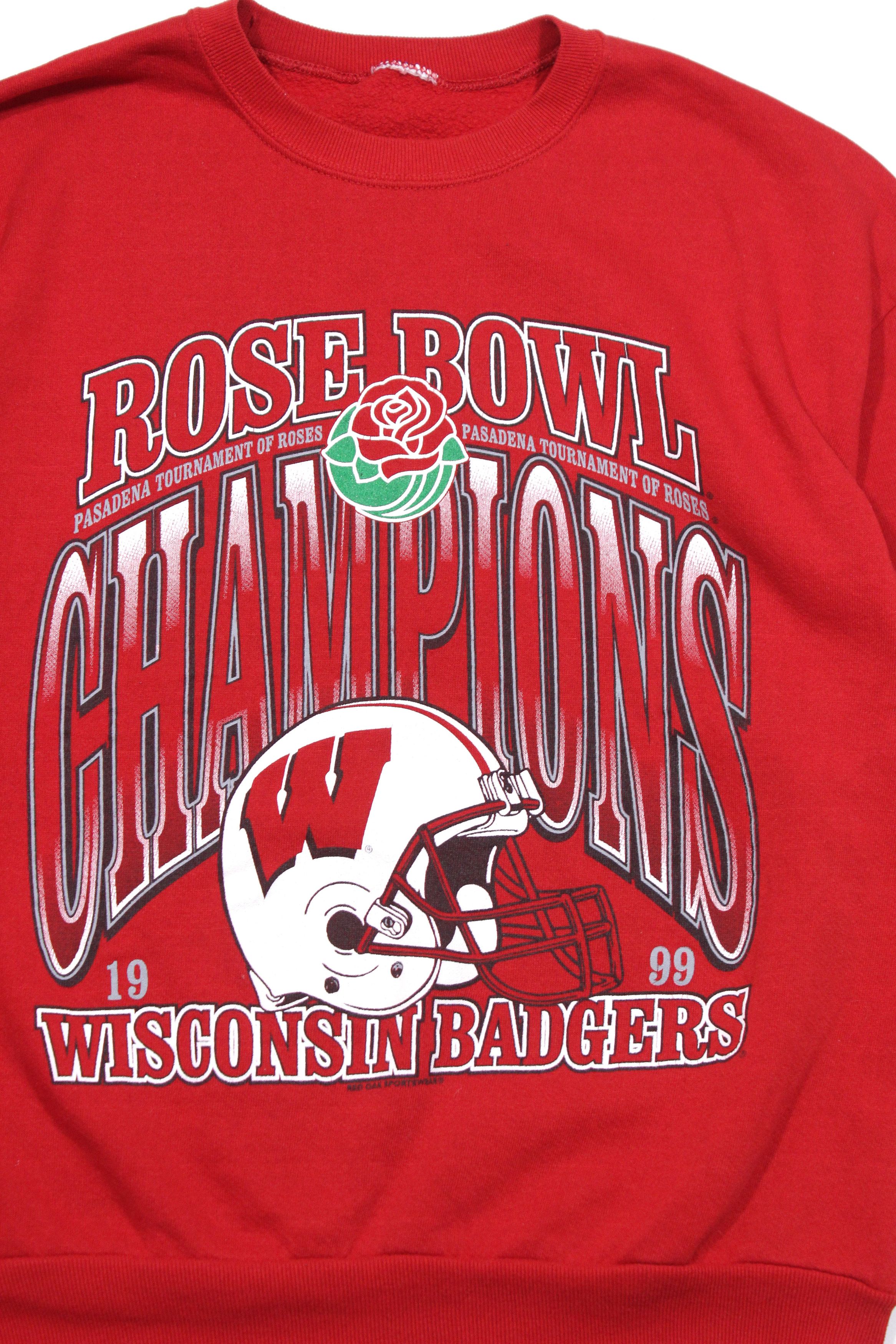 Vintage 1999 Rose Bowl Wisconsin Badgers Big Logo Sweatshirt Size US L / EU 52-54 / 3 - 3 Thumbnail