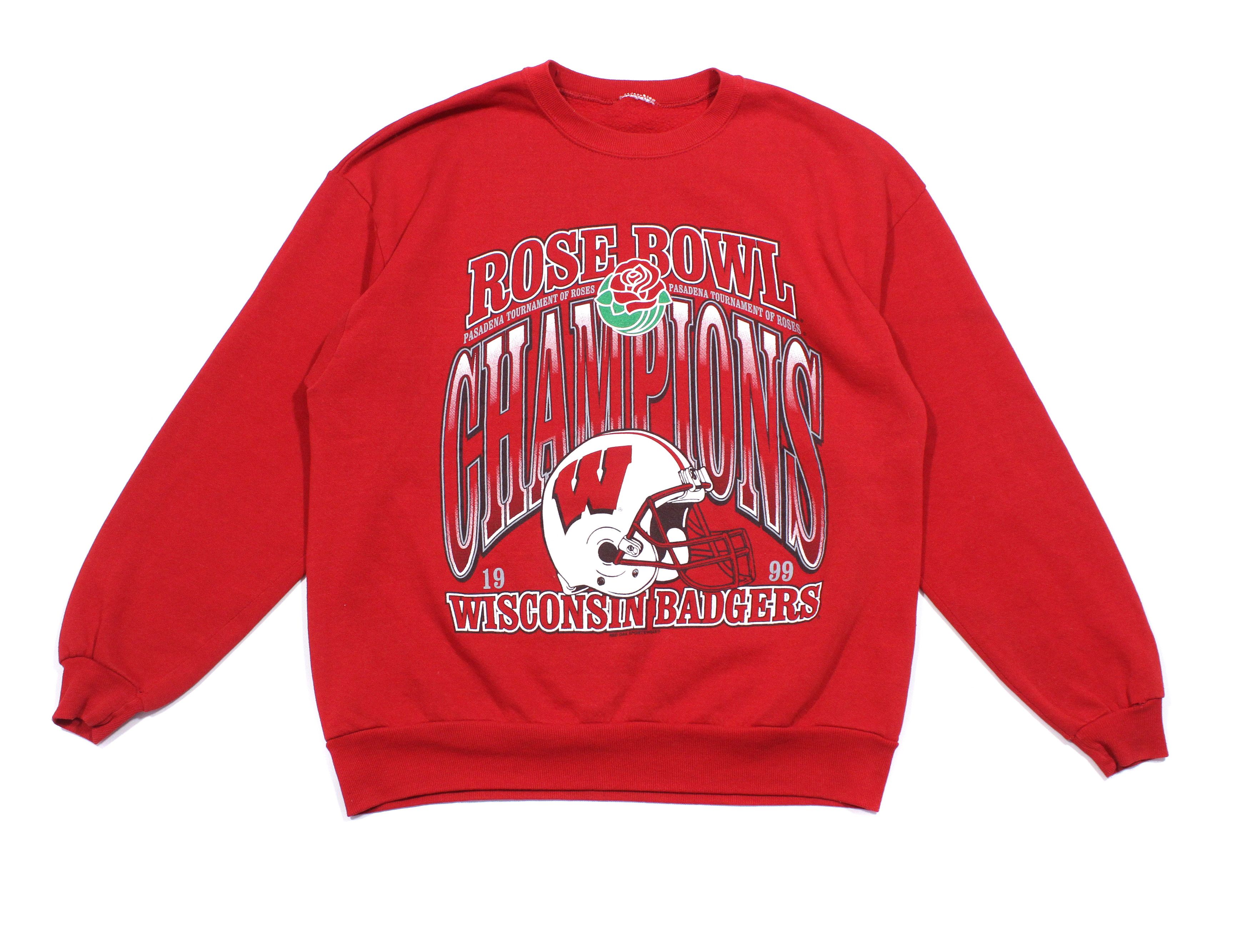 Vintage 1999 Rose Bowl Wisconsin Badgers Big Logo Sweatshirt Size US L / EU 52-54 / 3 - 1 Thumbnail