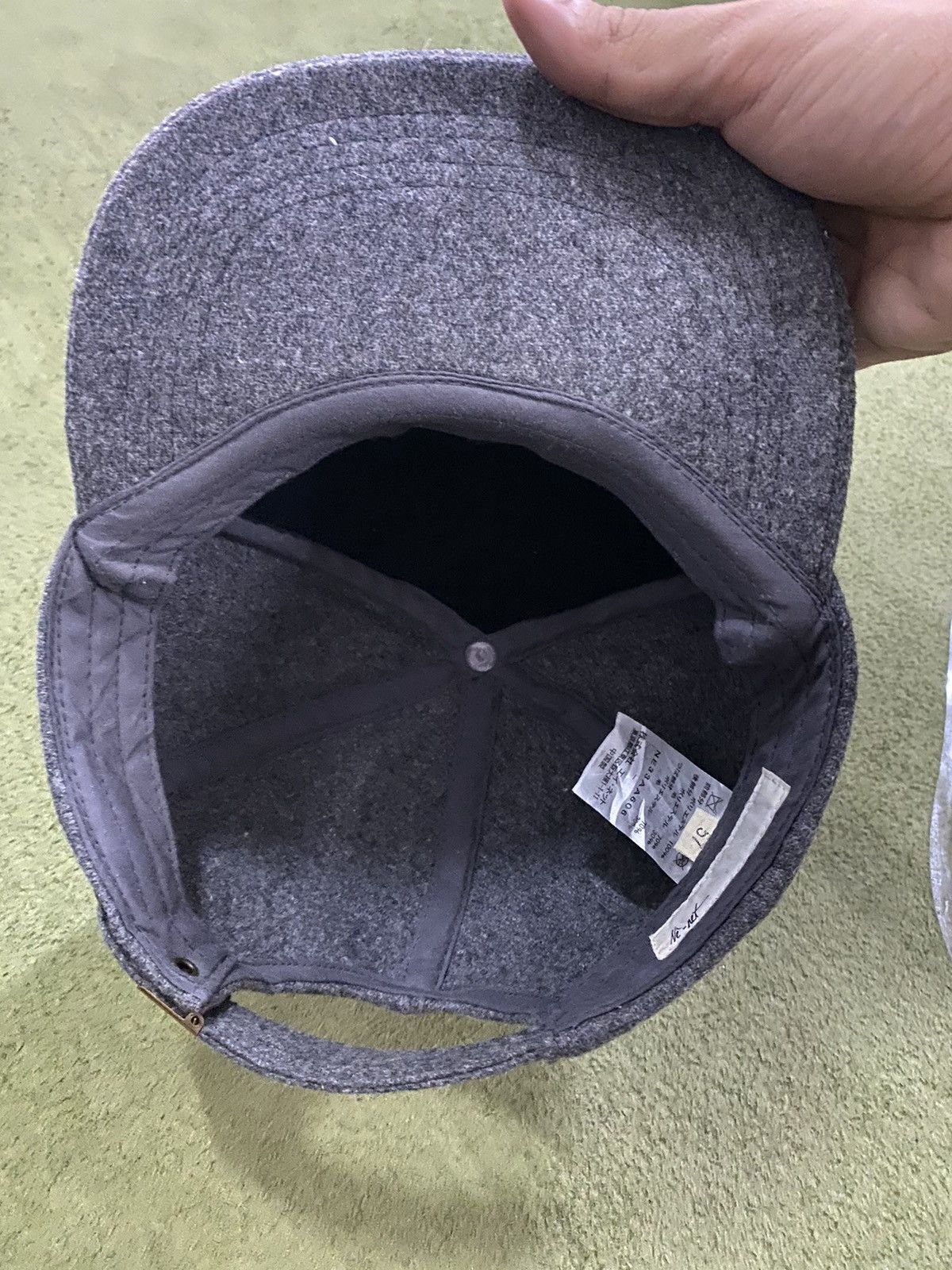 Issey Miyake Ne-net ‘ N ’ Wool Quilted Front Adjustable Hats Size ONE SIZE - 5 Thumbnail