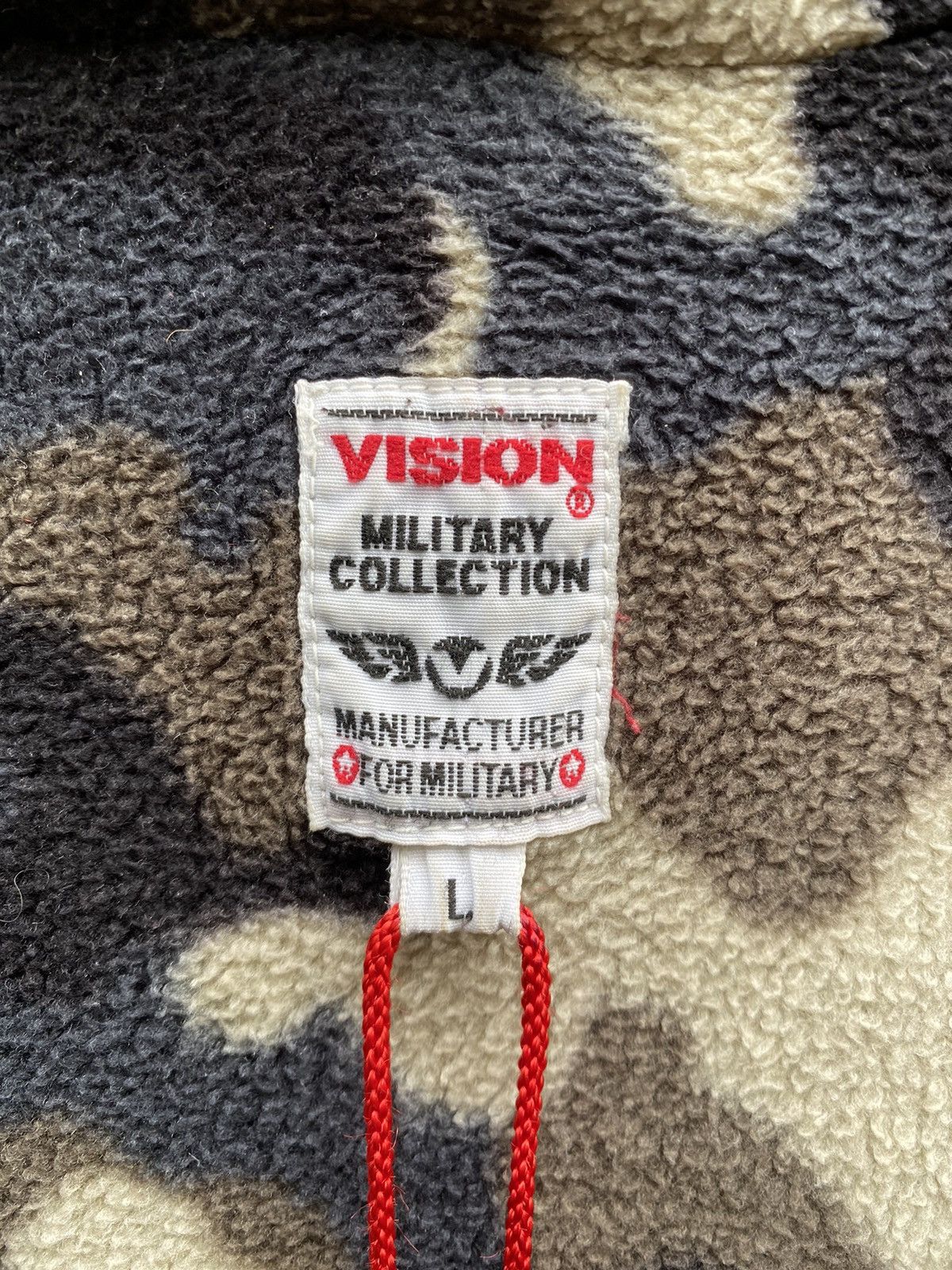 Vision Streetwear Reversible Vision Skate Fleece Camo Half Zip Anorak Jacket Size US L / EU 52-54 / 3 - 6 Thumbnail