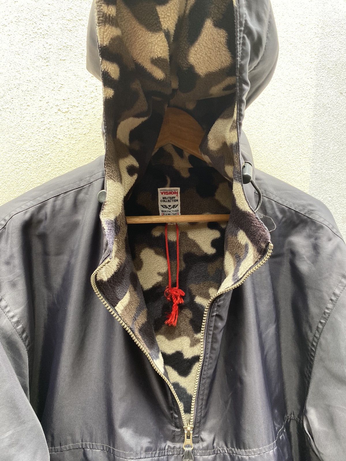 Vision Streetwear Reversible Vision Skate Fleece Camo Half Zip Anorak Jacket Size US L / EU 52-54 / 3 - 3 Thumbnail