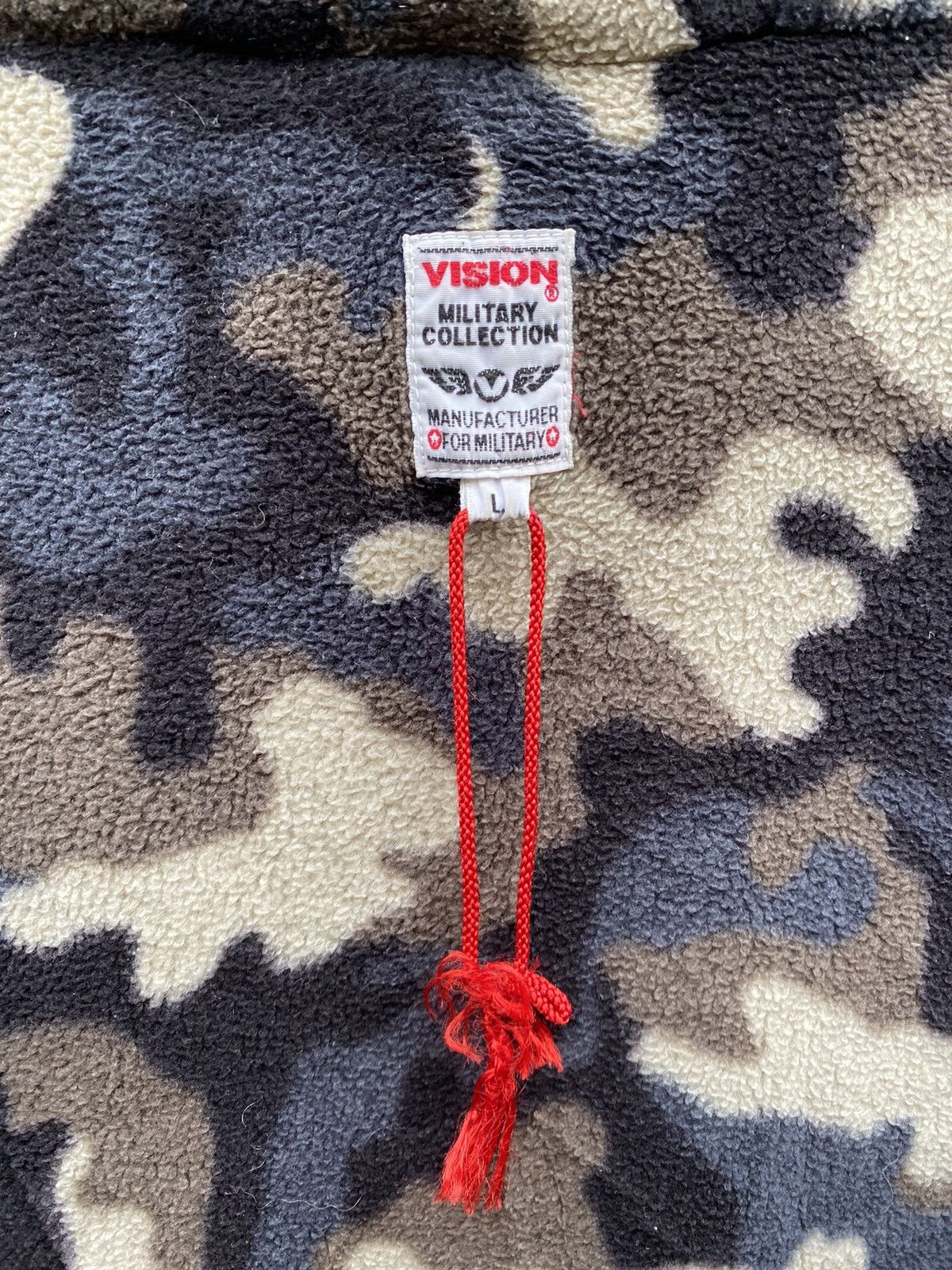Vision Streetwear Reversible Vision Skate Fleece Camo Half Zip Anorak Jacket Size US L / EU 52-54 / 3 - 5 Thumbnail