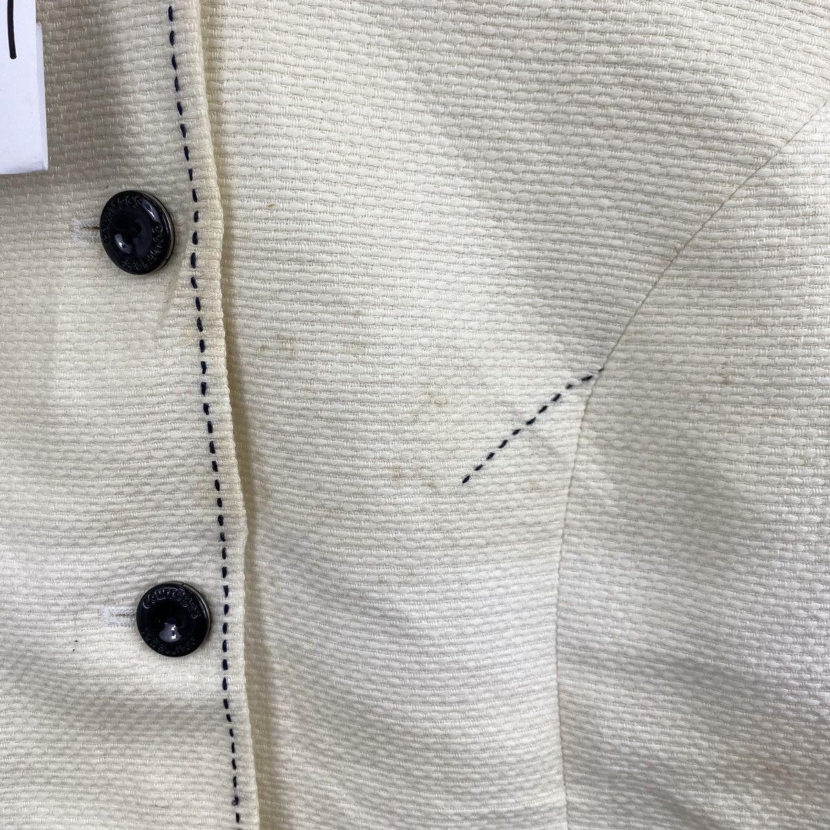Courreges Vintage COURREGES French Brand Button Up Crop Top Jacket Size XS / US 0-2 / IT 36-38 - 5 Thumbnail