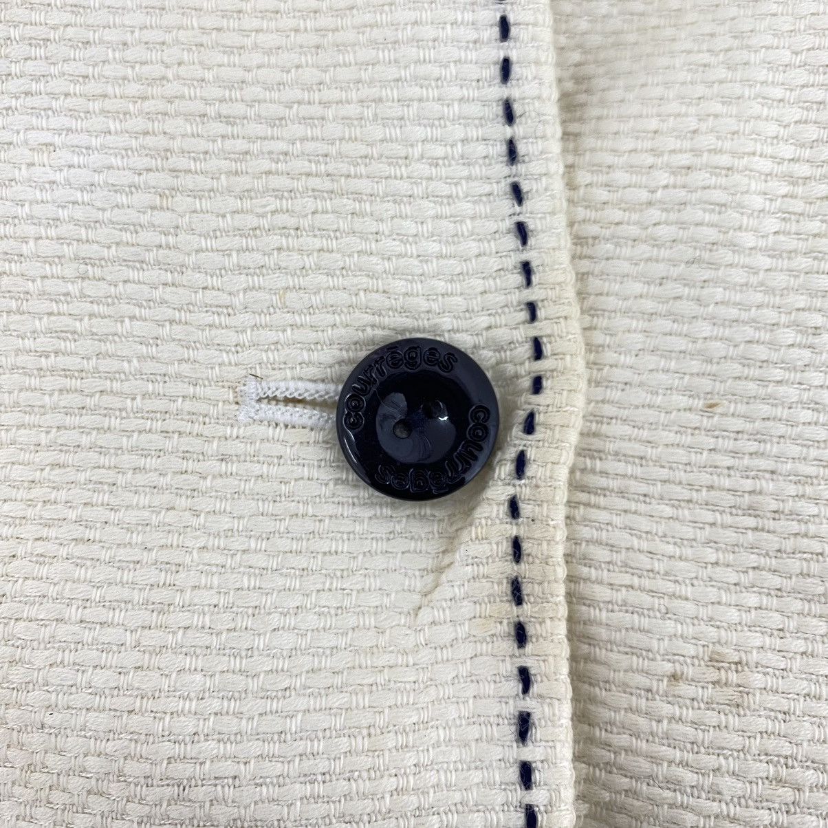 Courreges Vintage COURREGES French Brand Button Up Crop Top Jacket Size XS / US 0-2 / IT 36-38 - 4 Thumbnail