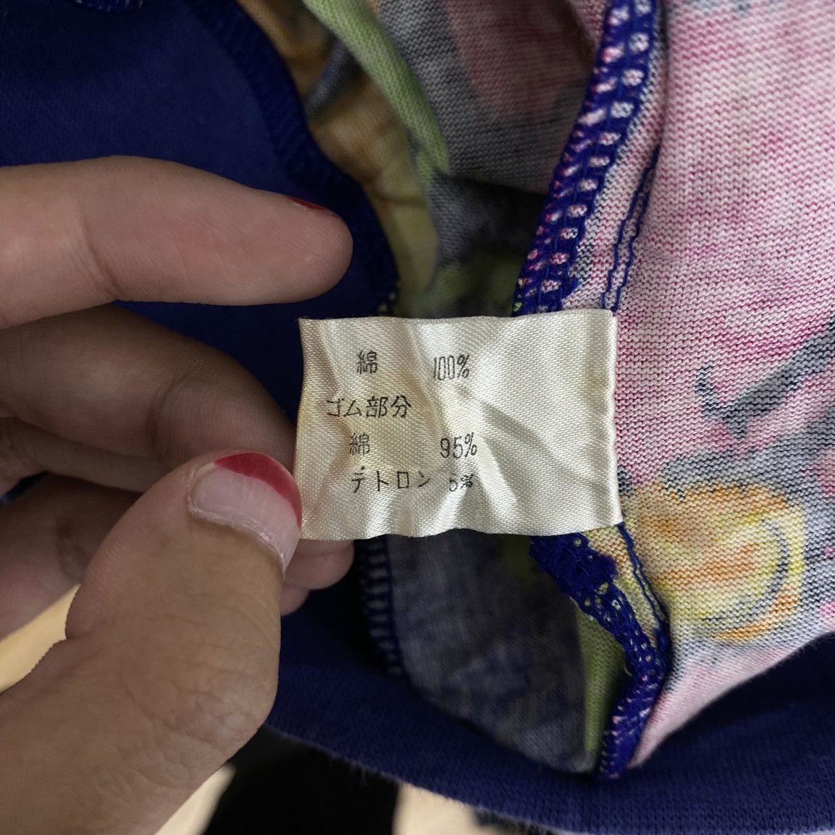Carven Vtg 90s CARVEN SPORT PARIS Flower Overprint Hooded Bomber Size L / US 10 / IT 46 - 6 Thumbnail