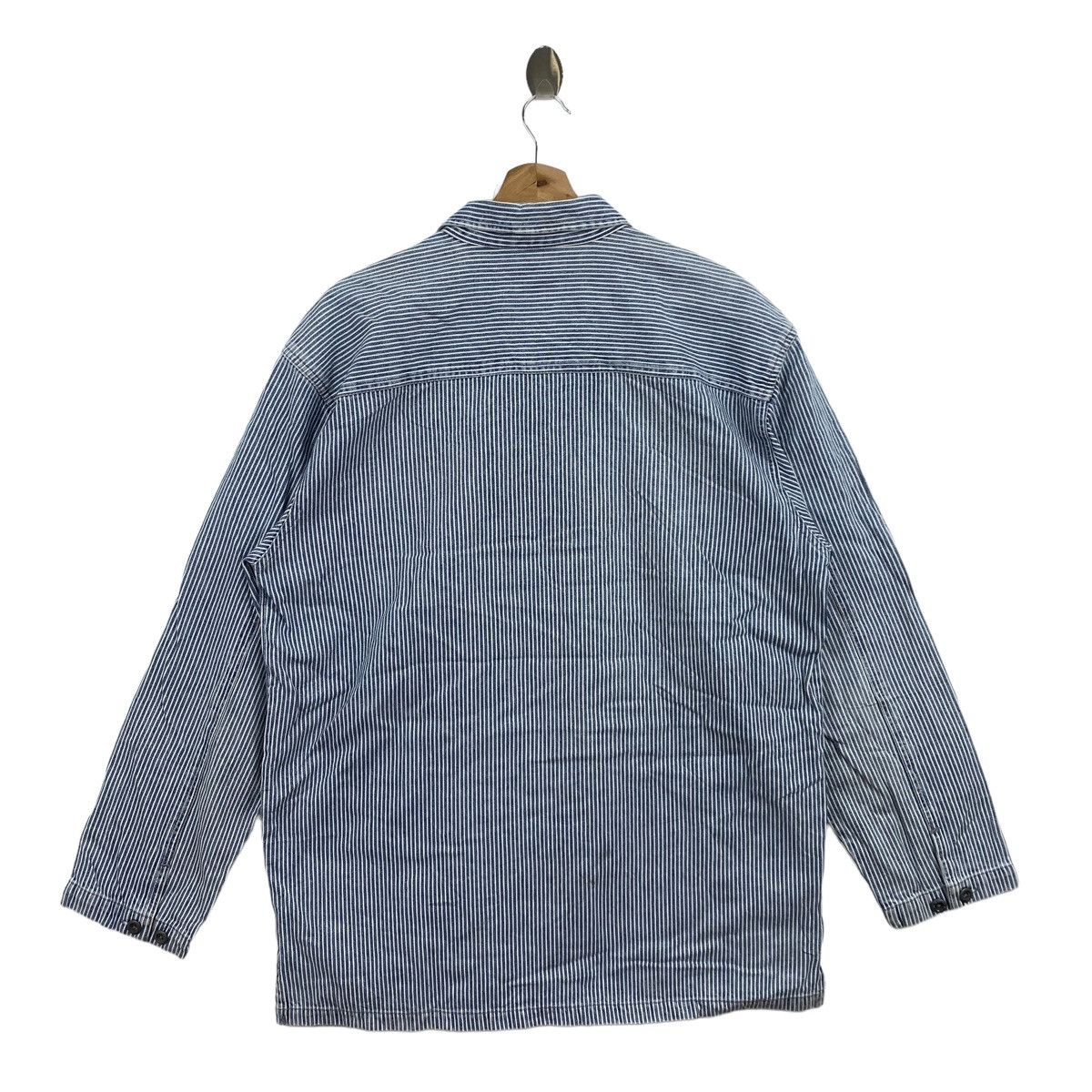 Vintage Vintage DOG HOUSE String Button Hickory Stripes Blue Shirt Size US L / EU 52-54 / 3 - 7 Thumbnail