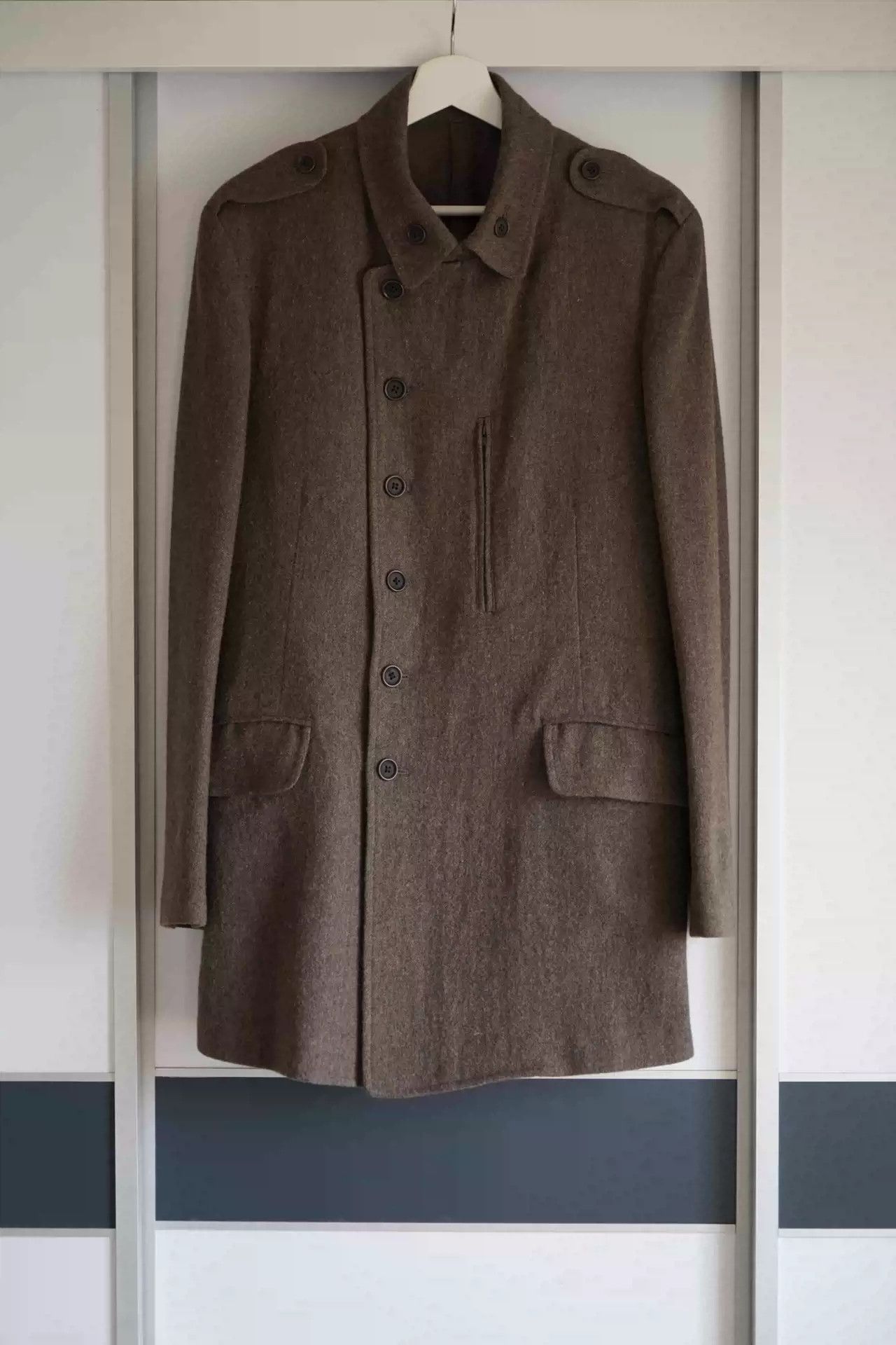 Yohji Yamamoto 13aw Zip Wool Coat