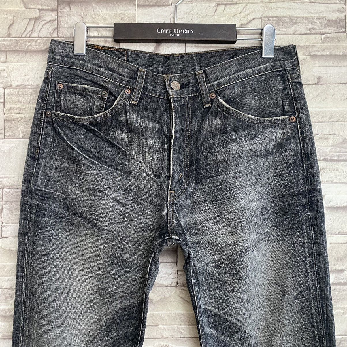 Levi's Vintage Levis 517 Flare Jeans Black Hedi Slimane 32x29 Size US 32 / EU 48 - 4 Thumbnail
