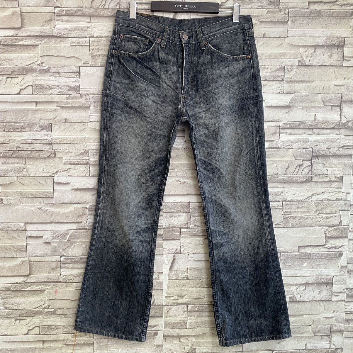Levi's Vintage Levis 517 Flare Jeans Black Hedi Slimane 32x29 Size US 32 / EU 48 - 3 Thumbnail