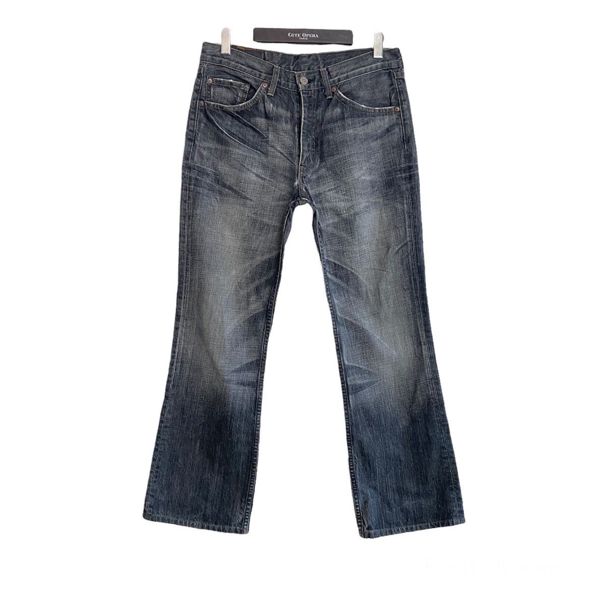 Levi's Vintage Levis 517 Flare Jeans Black Hedi Slimane 32x29 Size US 32 / EU 48 - 2 Thumbnail