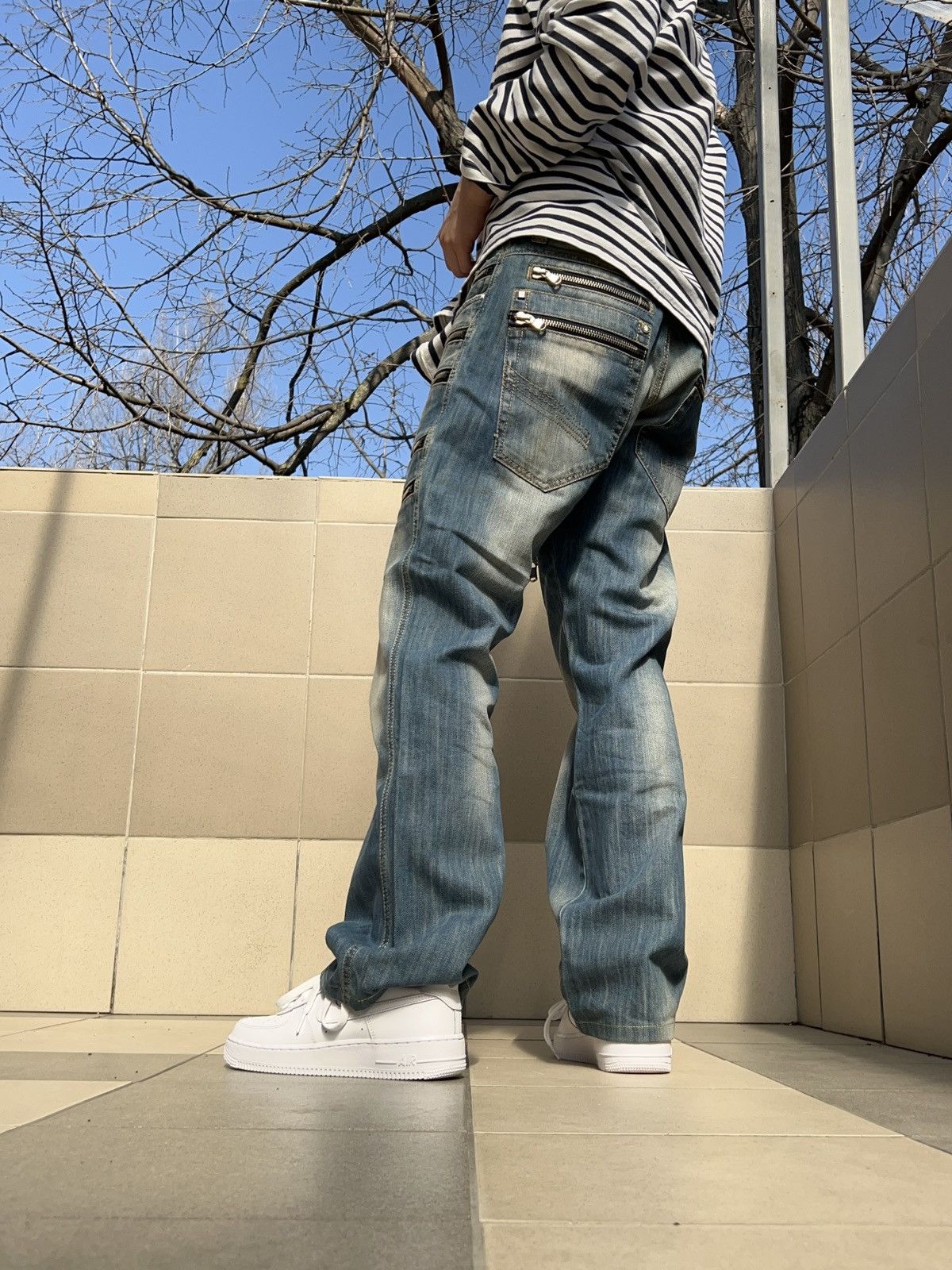 Japanese Brand × Vintage Vintage Japanese Multi Zippers Jeans Size US 32 / EU 48 - 4 Thumbnail
