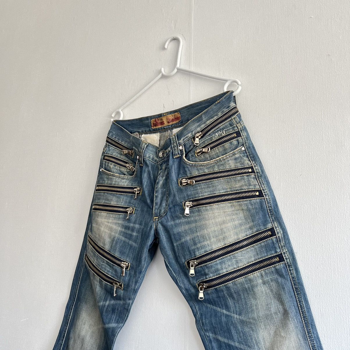 Japanese Brand × Vintage Vintage Japanese Multi Zippers Jeans Size US 32 / EU 48 - 6 Thumbnail
