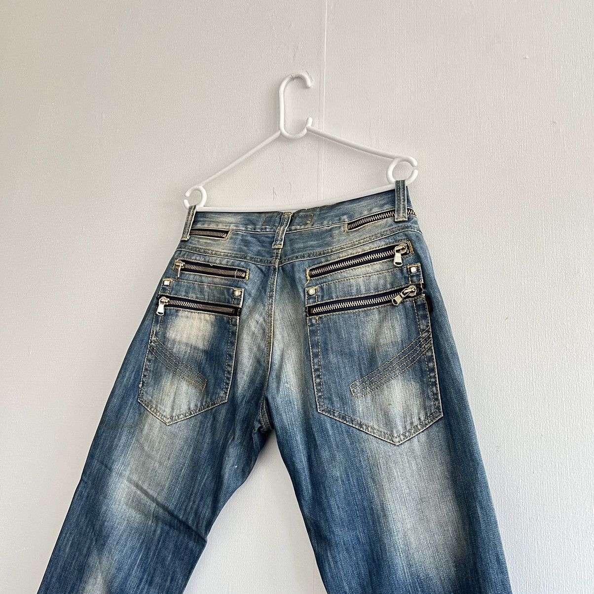 Japanese Brand × Vintage Vintage Japanese Multi Zippers Jeans Size US 32 / EU 48 - 13 Thumbnail