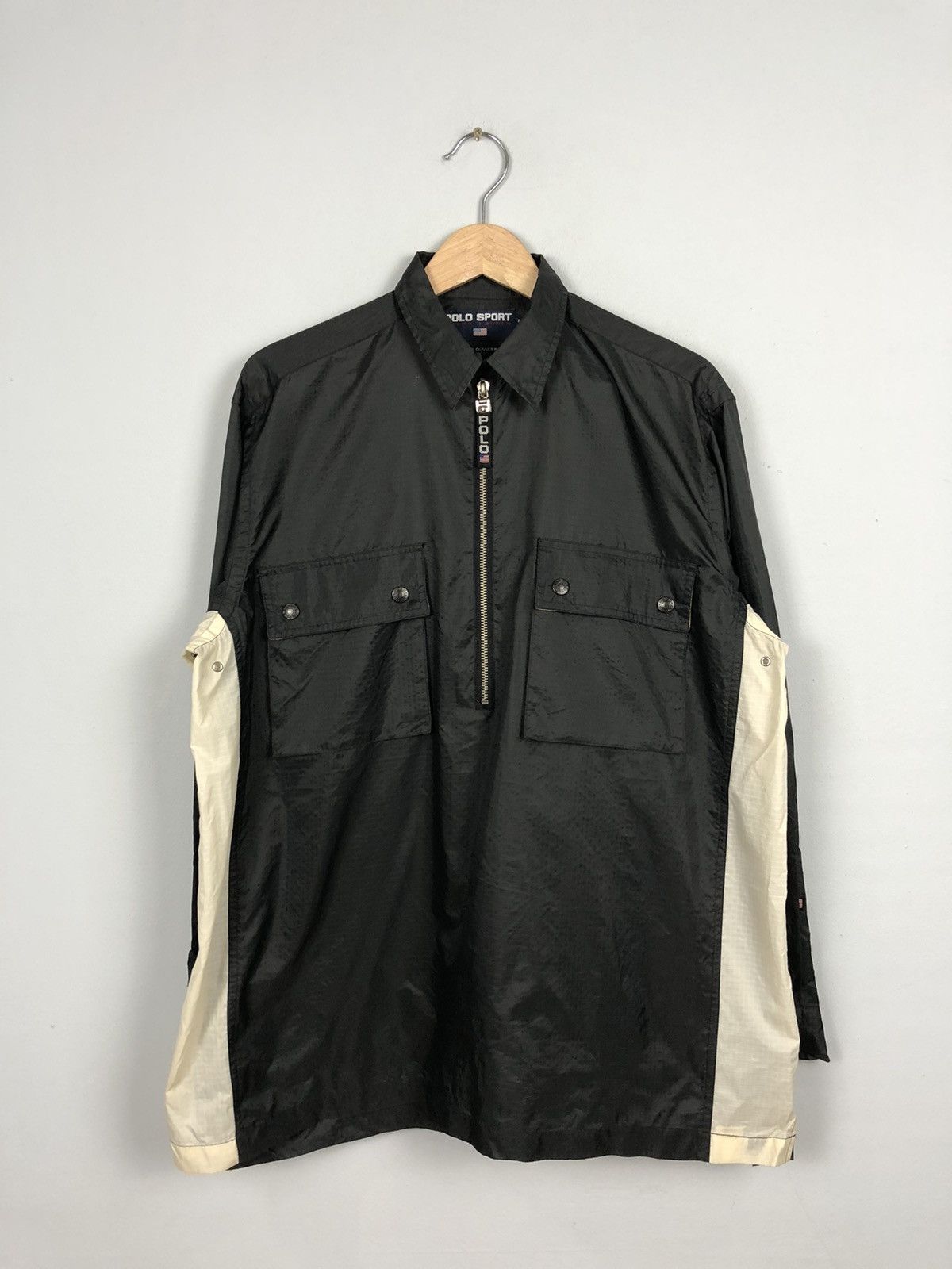 Vintage Polo Sport Ralph Lauren Utility Pocket Windbreaker Size US S / EU 44-46 / 1 - 1 Thumbnail