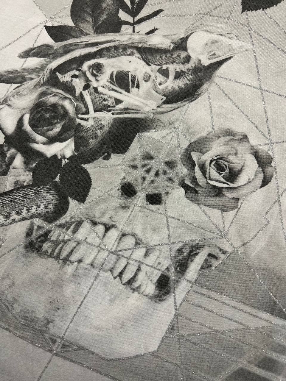 Diesel Diesel T-Shirt Skull Flower Snake AOP Y2K Size US XL / EU 56 / 4 - 3 Thumbnail