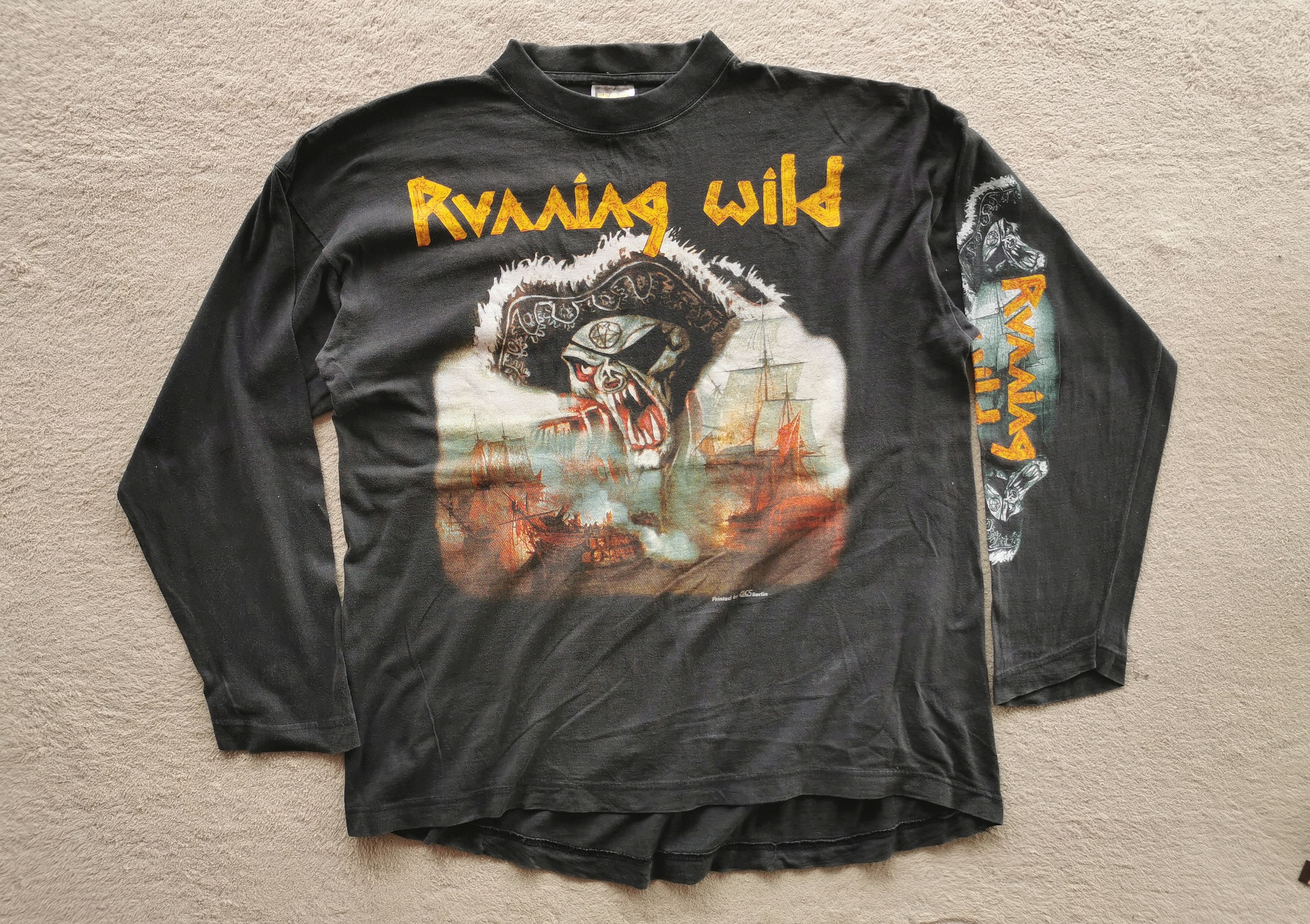 Band Tees × Vintage 1995 Vintage Running Wild Band Metal Meetings Tour Shirt Size US L / EU 52-54 / 3 - 2 Thumbnail