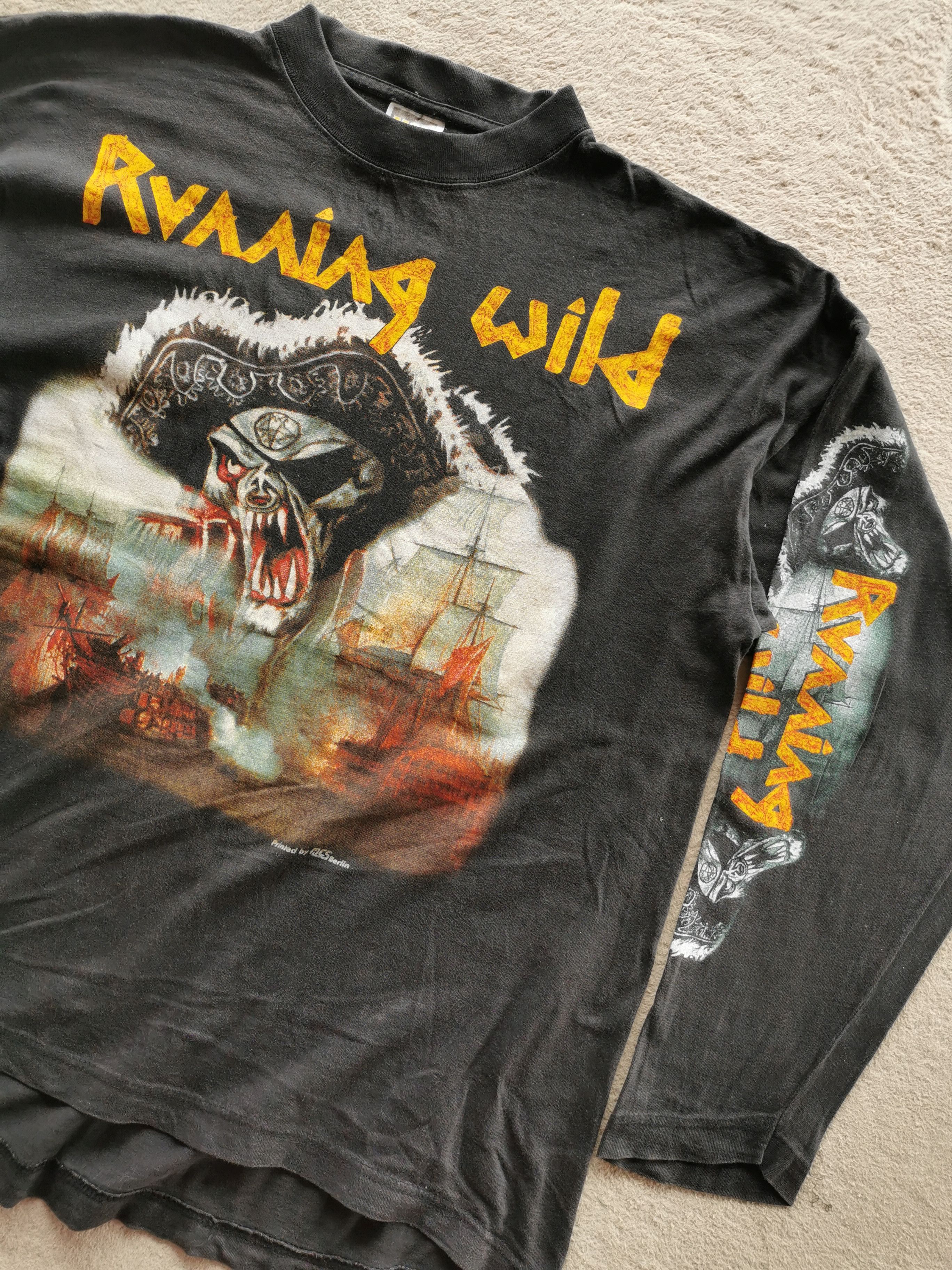 Band Tees × Vintage 1995 Vintage Running Wild Band Metal Meetings Tour Shirt Size US L / EU 52-54 / 3 - 1 Thumbnail