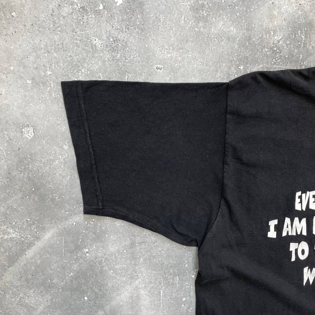 Vintage Vintage 90s Piss Off Quote T Shirt Faded Black Size US L / EU 52-54 / 3 - 8 Thumbnail
