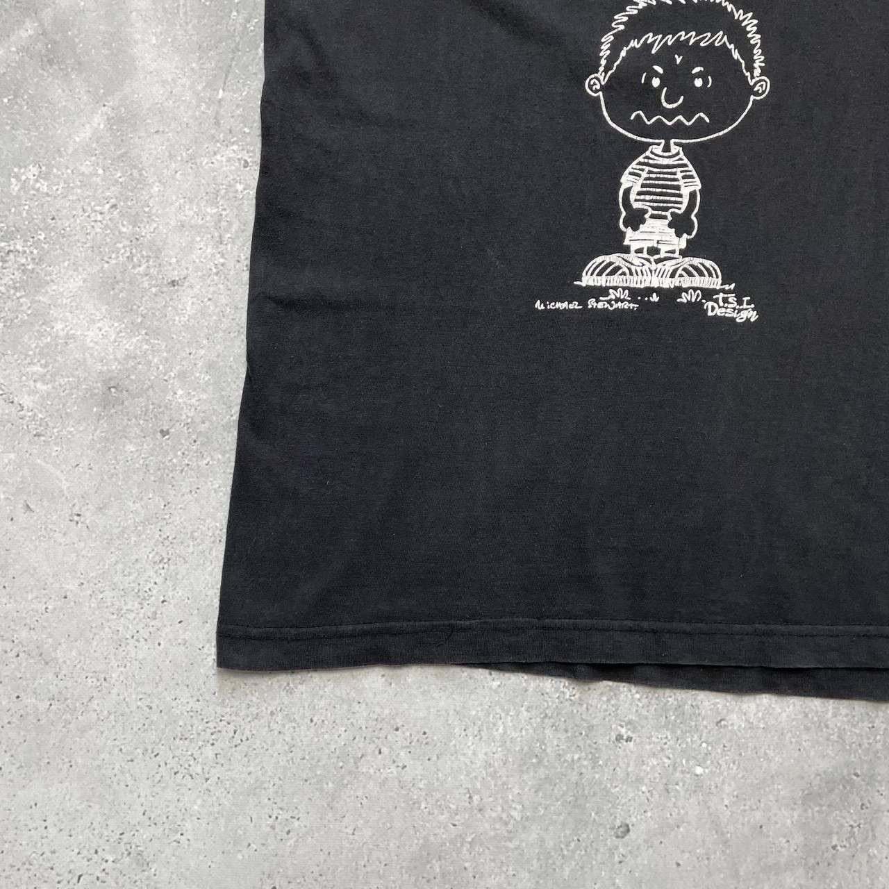 Vintage Vintage 90s Piss Off Quote T Shirt Faded Black Size US L / EU 52-54 / 3 - 11 Thumbnail