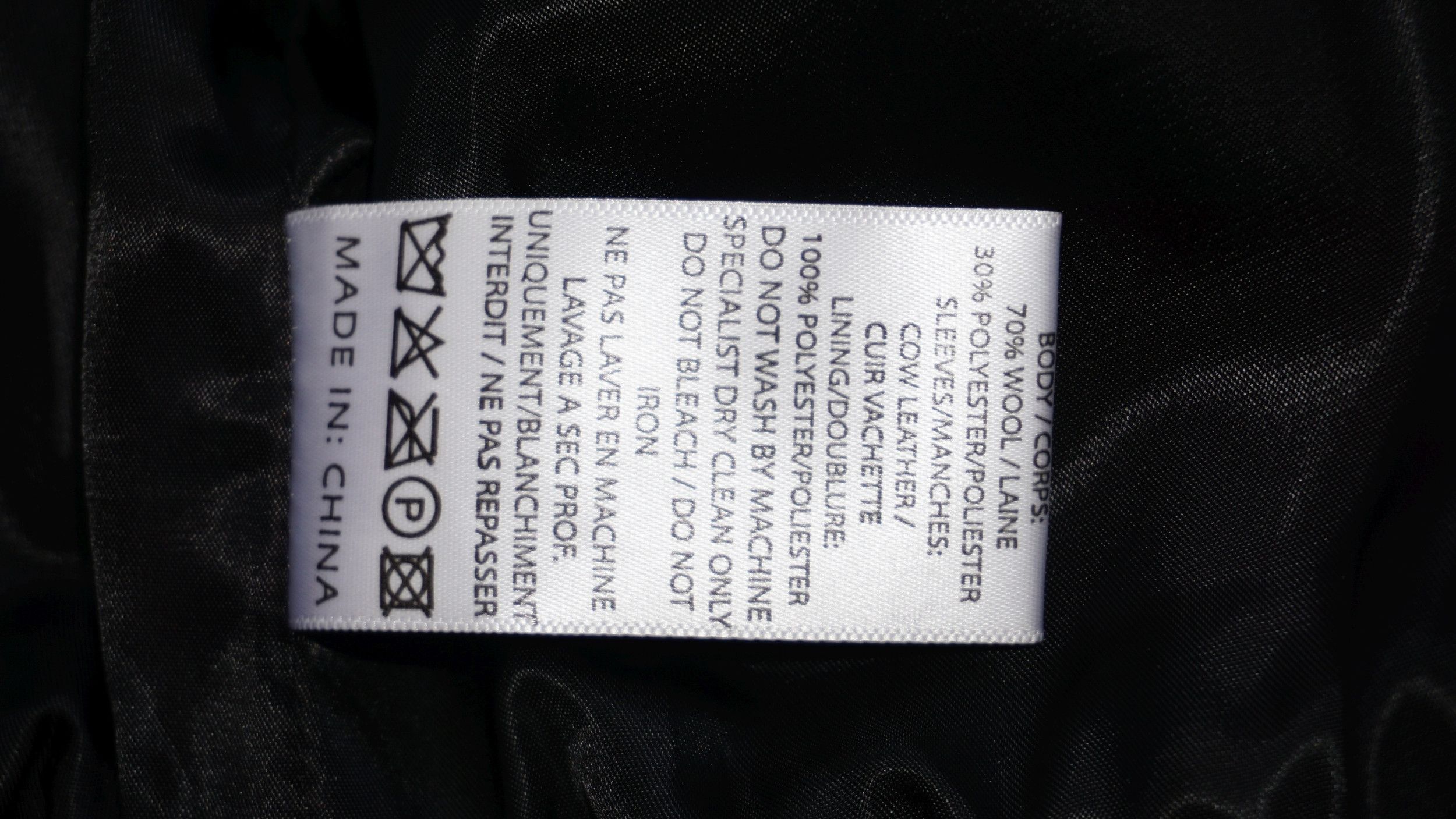 American College Wool Leather Varsity Jacket