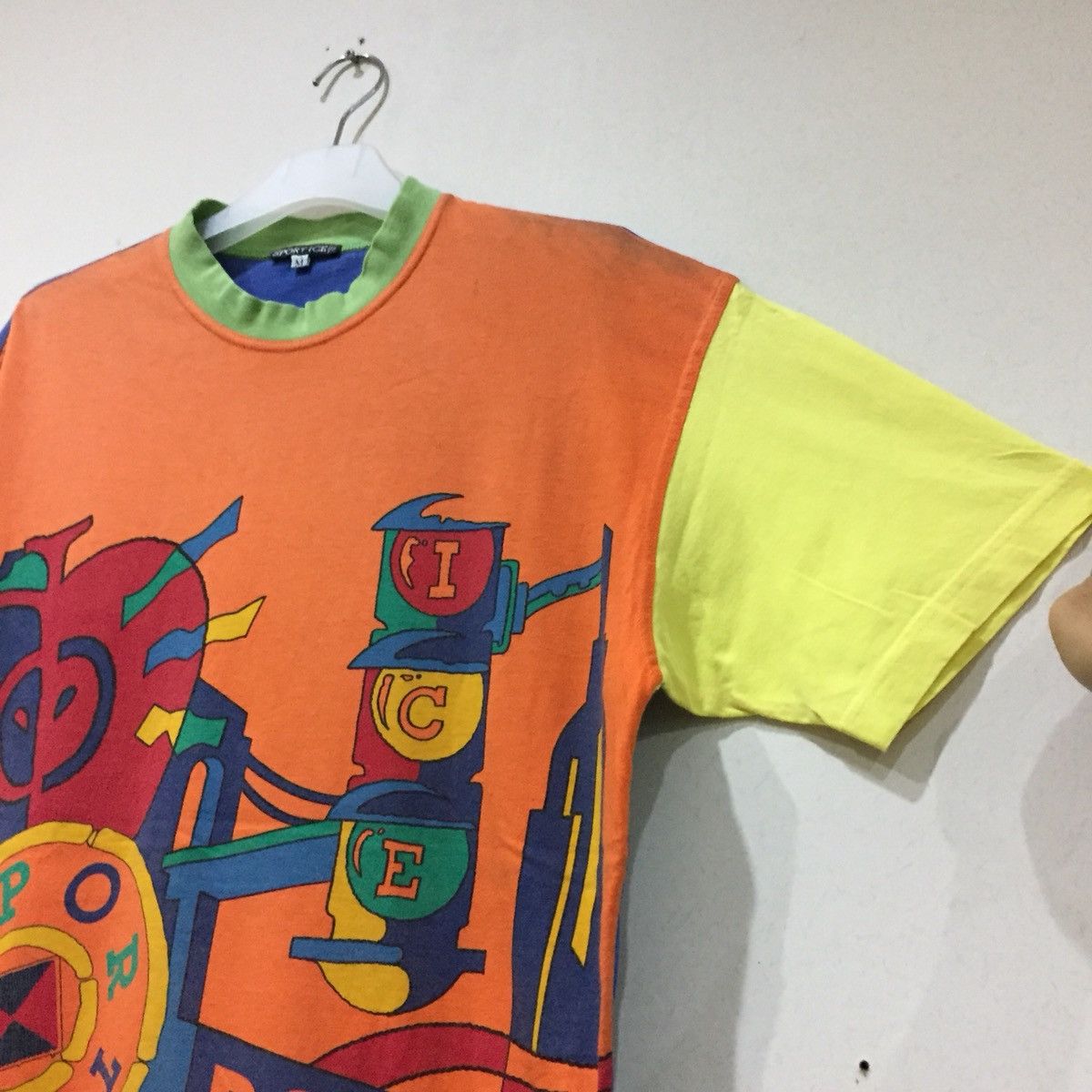 Iceberg × Vintage SPORT ICE t shirt spell out big design.. Italian designer Size US M / EU 48-50 / 2 - 4 Thumbnail