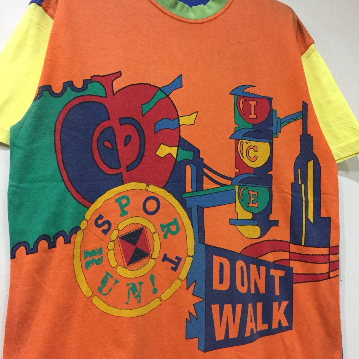 Iceberg × Vintage SPORT ICE t shirt spell out big design.. Italian designer Size US M / EU 48-50 / 2 - 3 Thumbnail