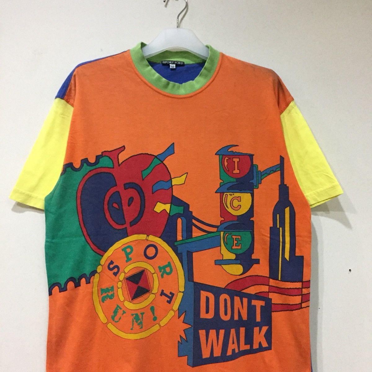 Iceberg × Vintage SPORT ICE t shirt spell out big design.. Italian designer Size US M / EU 48-50 / 2 - 2 Thumbnail
