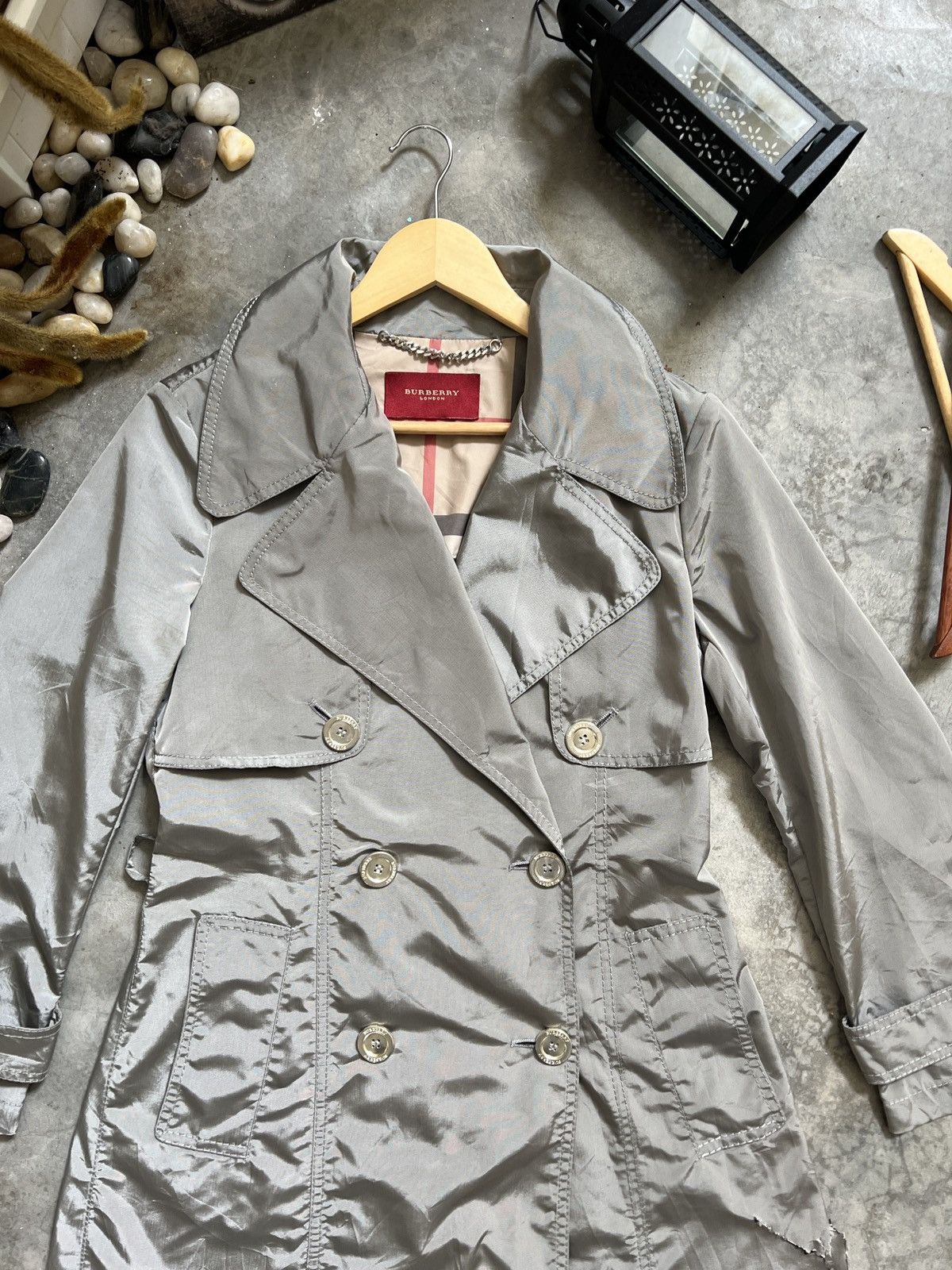 Burberry Vintage 🖤 Burberry Double Breast Trench Coat Size US S / EU 44-46 / 1 - 3 Thumbnail
