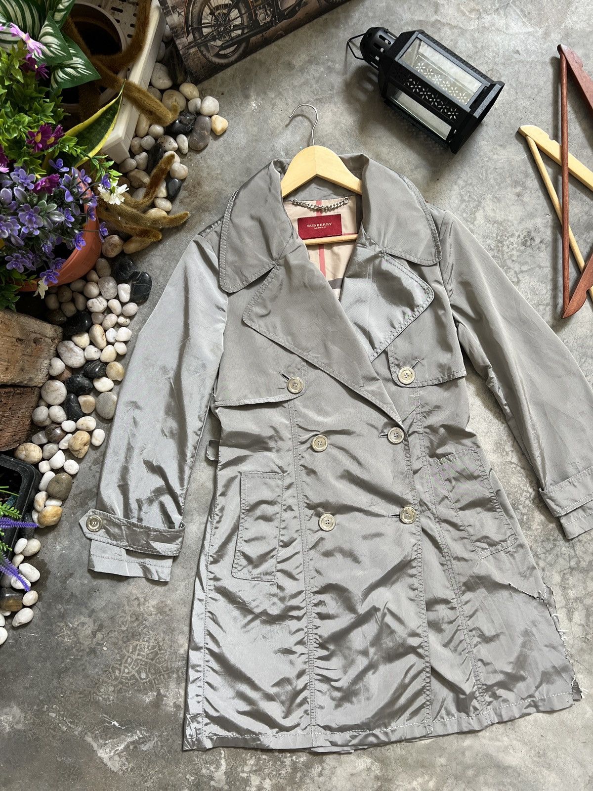 Burberry Vintage 🖤 Burberry Double Breast Trench Coat Size US S / EU 44-46 / 1 - 24 Thumbnail