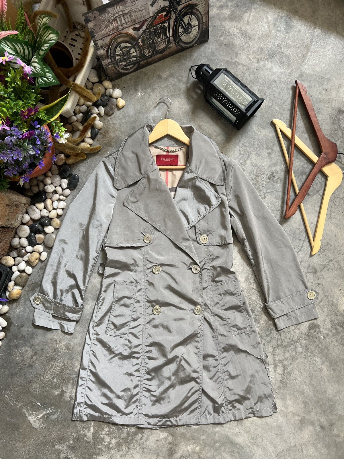 Burberry Vintage 🖤 Burberry Double Breast Trench Coat Size US S / EU 44-46 / 1 - 2 Thumbnail
