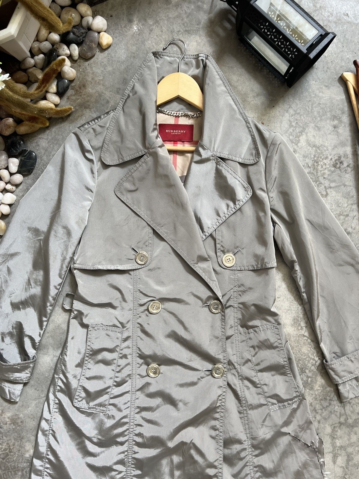 Burberry Vintage 🖤 Burberry Double Breast Trench Coat Size US S / EU 44-46 / 1 - 25 Thumbnail
