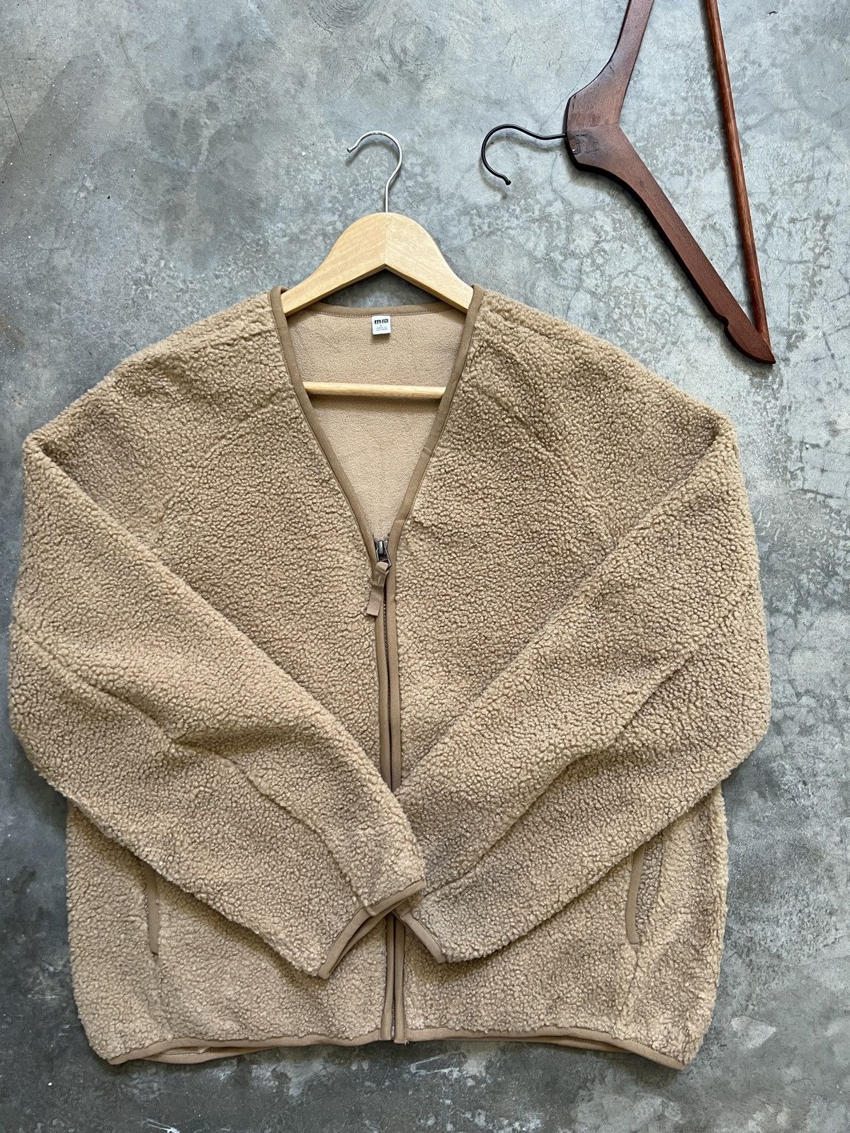 Japanese Brand × Uniqlo VTG 🔥 Uniqlo Deep Pile Fleece Sherpa Zipper Up Warm Cardigan Size US L / EU 52-54 / 3 - 7 Thumbnail