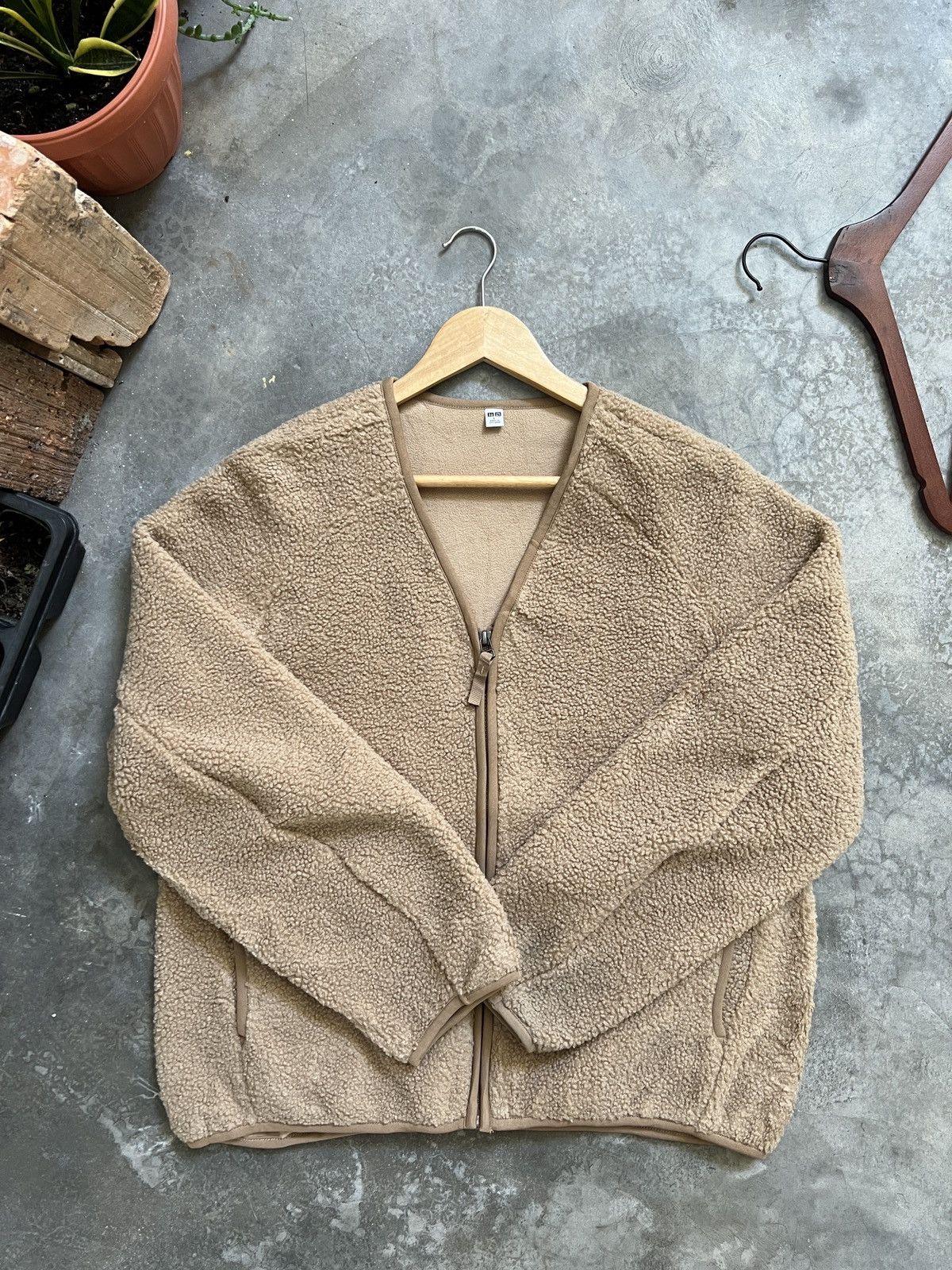 Japanese Brand × Uniqlo VTG 🔥 Uniqlo Deep Pile Fleece Sherpa Zipper Up Warm Cardigan Size US L / EU 52-54 / 3 - 5 Thumbnail