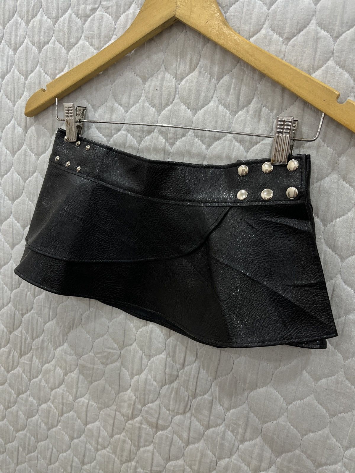 Other (Qqq). UNBRANDED PU LEATHER PUNK SKIRTS Size 25" / US 0 / IT 36 - 2 Thumbnail