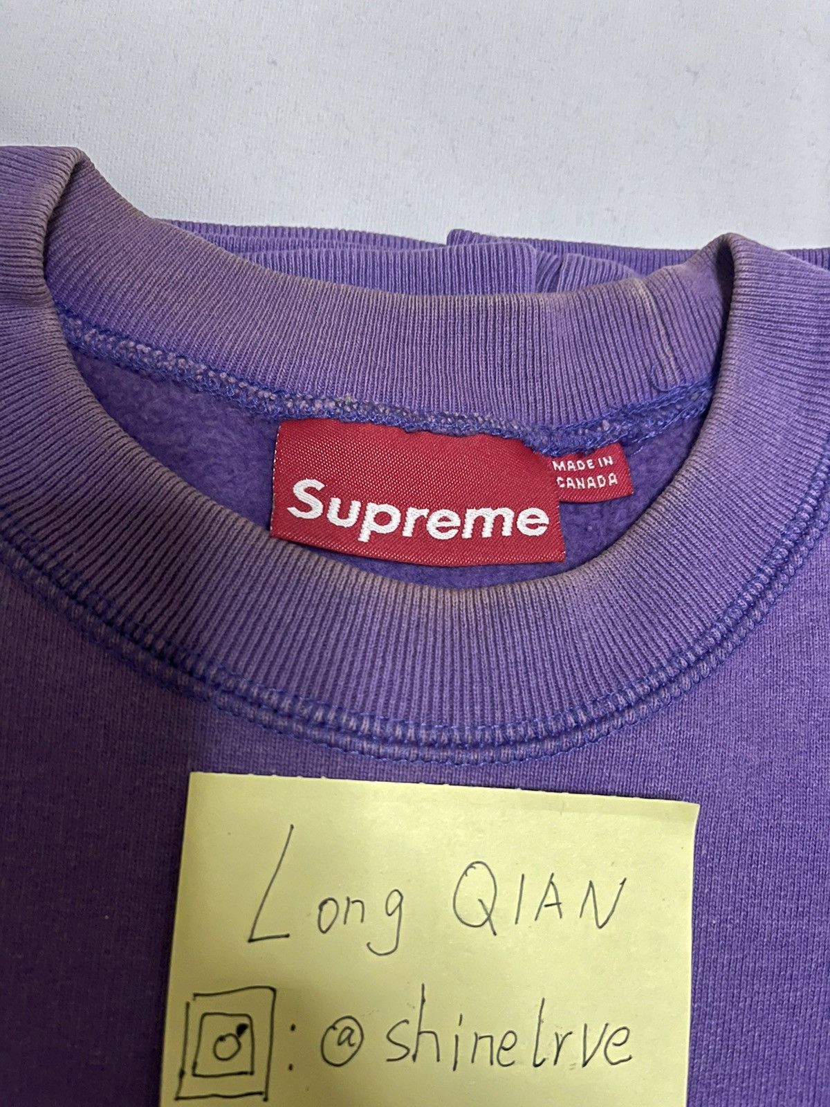 Supreme Supreme 2005 teal on purple box logo crewneck Size US L / EU 52-54 / 3 - 3 Thumbnail