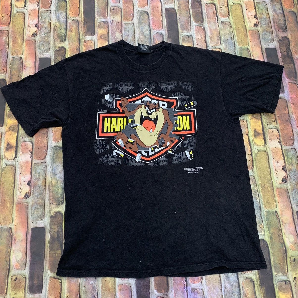 Harley Davidson × Vintage × Warner Bros Vintage Harley Davidson tee Size US XL / EU 56 / 4 - 1 Thumbnail